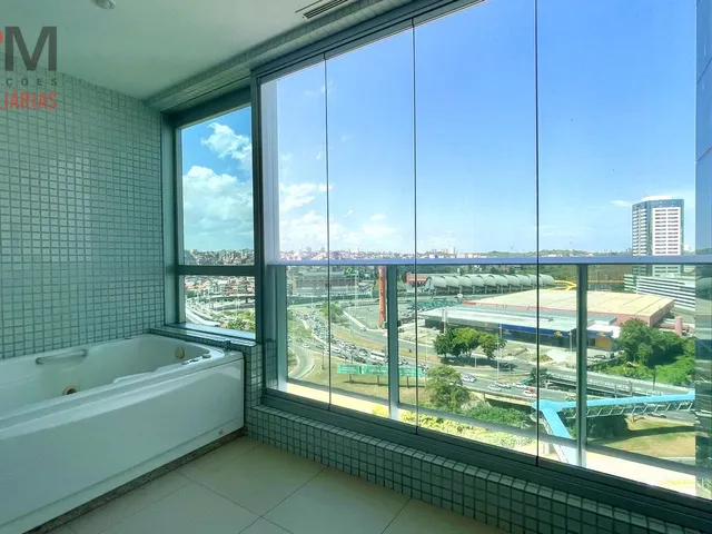 Imagem 13: Apartamento de 1/4 mobiliado, com varanda fechada e com hidromassagem, no Ed. Mundo Plaza
