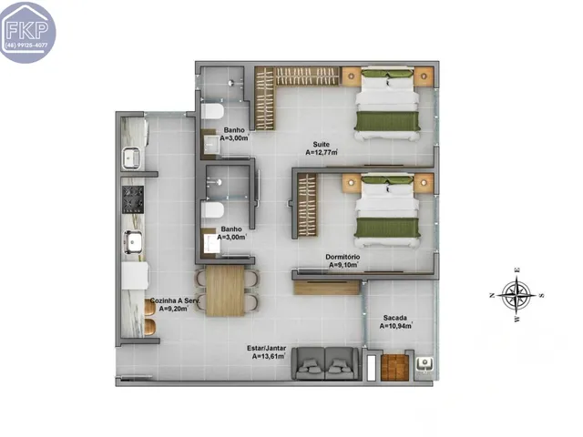 Imagem 13: Apartamento 2 Dormitórios!