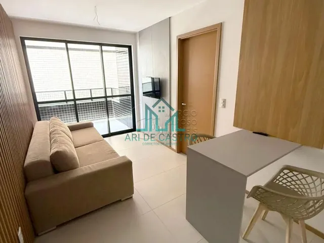 Imagem: Apartamento Quarto e Sala com Varanda Mobiliado