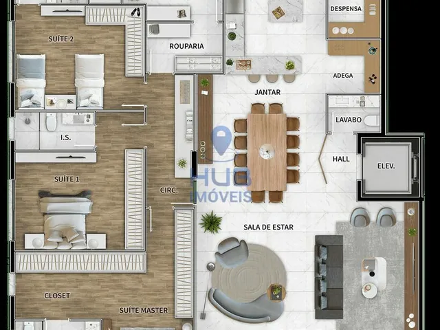 Imagem 4: Apartamento 3 Dormitórios para venda em Curitiba - PR