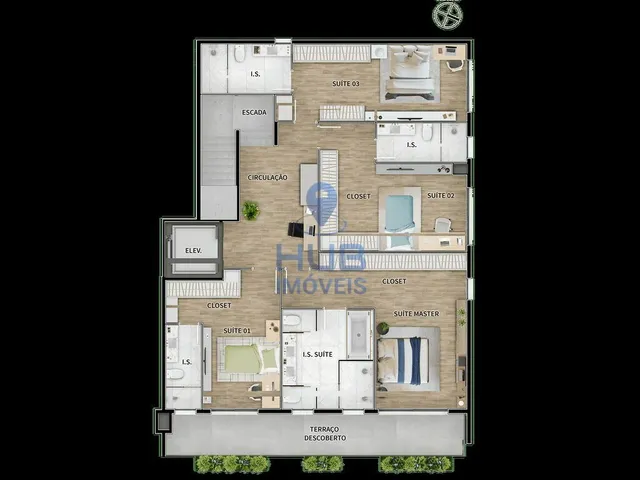 Imagem 7: Apartamento 3 Dormitórios para venda em Curitiba - PR