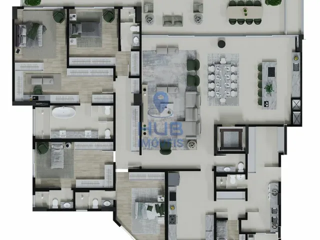 Imagem 4: Apartamento 4 Dormitórios para venda em Curitiba - PR