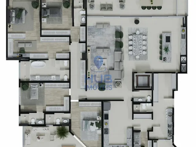 Imagem 5: Apartamento 4 Dormitórios para venda em Curitiba - PR