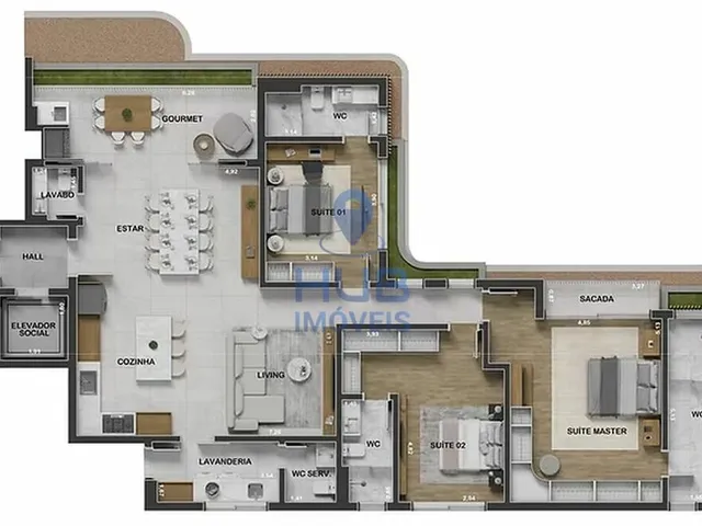 Imagem 4: Apartamento 2 Dormitórios para Venda em Curitiba - Pr