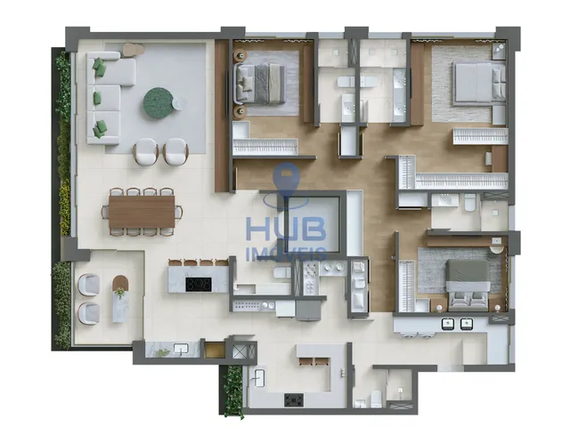 Imagem 3: Apartamento 3 Dormitórios para venda em Curitiba - PR