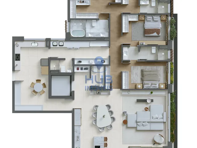 Imagem 4: Apartamento 3 Dormitórios para venda em Curitiba - PR