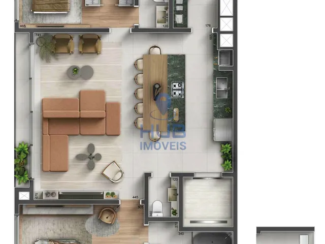 Imagem 3: Apartamento 2 Dormitórios para venda em Curitiba - PR