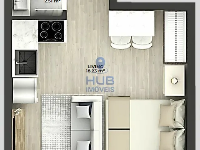 Imagem 3: Studio 1Dormitório para venda em Florianópolis - SC