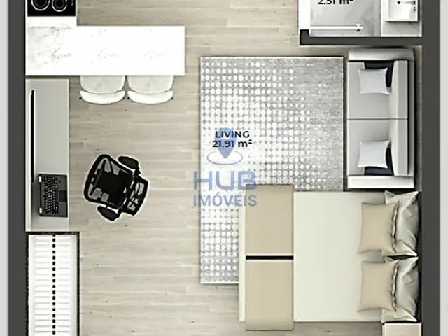Imagem 4: Studio 1Dormitório para venda em Florianópolis - SC