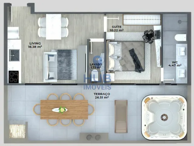 Imagem 7: Studio 1Dormitório para venda em Florianópolis - SC