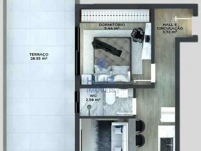 Imagem 8: Studio 1Dormitório para venda em Florianópolis - SC