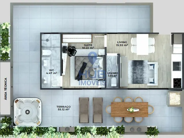 Imagem 10: Studio 1Dormitório para venda em Florianópolis - SC