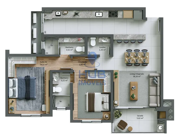 Imagem 11: Apartamento 3 Dormitórios para venda em Florianópolis - SC