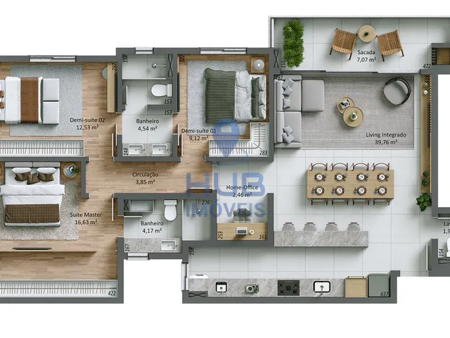 Imagem 16: Apartamento 3 Dormitórios para venda em Florianópolis - SC