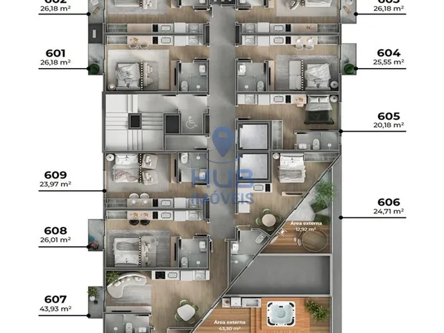 Imagem 5: Apartamento 1Dormitório para venda em Florianópolis - SC