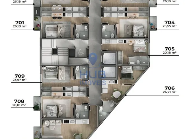 Imagem 7: Apartamento 1Dormitório para venda em Florianópolis - SC