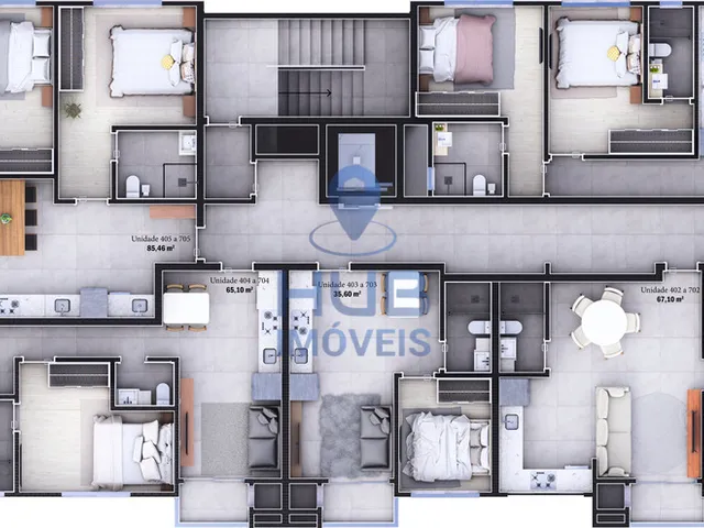 Imagem 5: Apartamento 3 Dormitórios para venda em Florianópolis - SC
