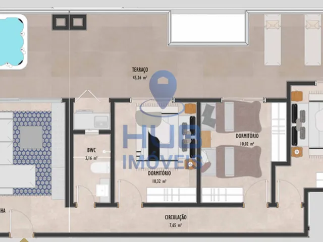 Imagem 9: Apartamento 2 Dormitórios para venda em Florianópolis - SC