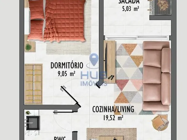 Imagem 4: Apartamento 2 Dormitórios para venda em Florianópolis - SC