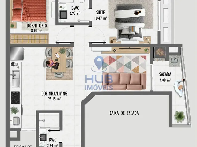 Imagem 14: Apartamento 2 Dormitórios para venda em Florianópolis - SC