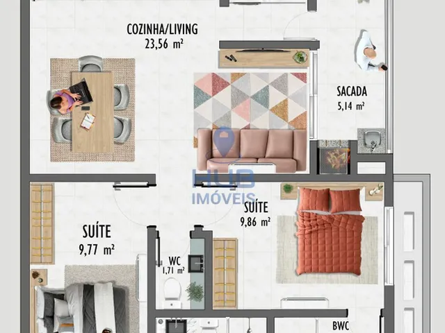 Imagem 15: Apartamento 3 Dormitórios para venda em Florianópolis - SC