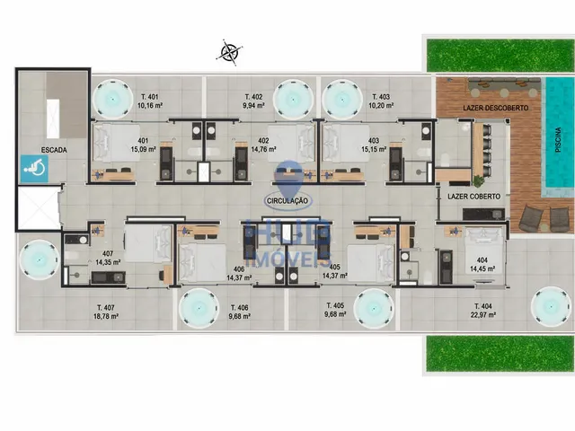 Imagem 6: Apartamento 1Dormitório para venda em Florianópolis - SC