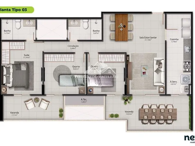 Imagem 7: Apartamento à Venda em Alphaville Jacuhy, Serra - ES