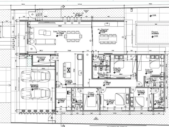 Imagem 4: Casa Linear de Alto Padrão – 4 Suítes