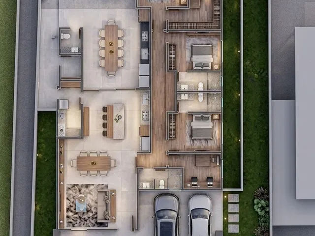 Imagem 2: Casa linear 4 quartos á venda no Alphaville Jacuhy/Serra-ES