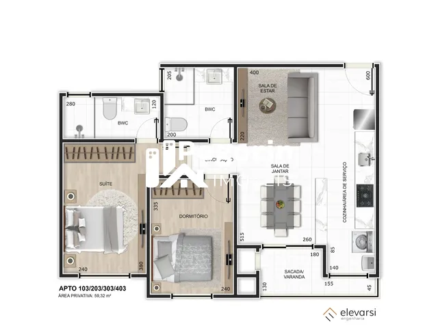 Imagem 7: Apartamento à venda com 3 quartos e churrasqueira em Centro, Pinhais