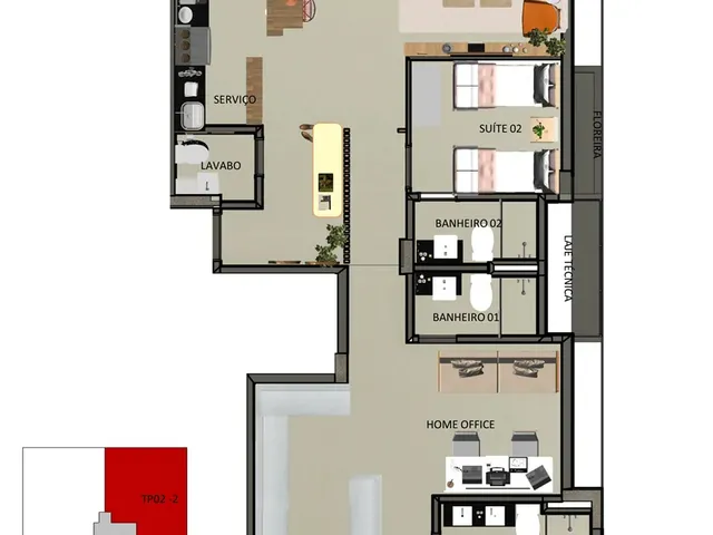 Imagem 4: DOM Apartamento com 3 dormitórios