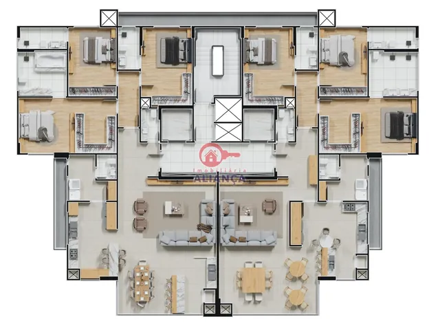 Imagem 9: Apartamentos à venda, ALTO DAS PEDRAS RESIDENCIAL CLUBE, no JARDIM LA SALLE, TOLEDO - PR