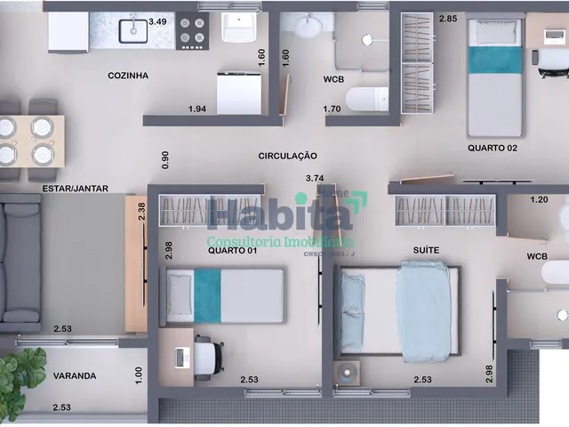 Imagem 12: Apartamento em Cidade dos Colibris, João Pessoa/PB