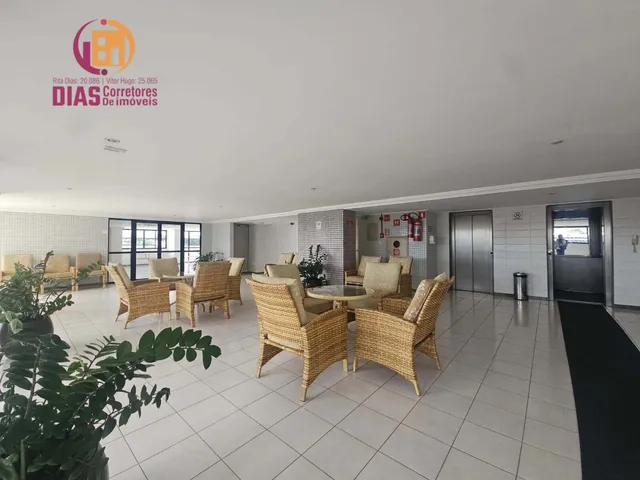 Imagem 4: Alugo Apartamento mobiliado com 75m2 na pituba, varanda panorâmica, 2/4, 1 suíte