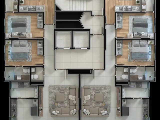 Imagem 3: Apartamento em Construção em Balneário Camboriú/Sc com 116M² Área Privativa Sendo 3 Suítes 2 Vaga de Garagem