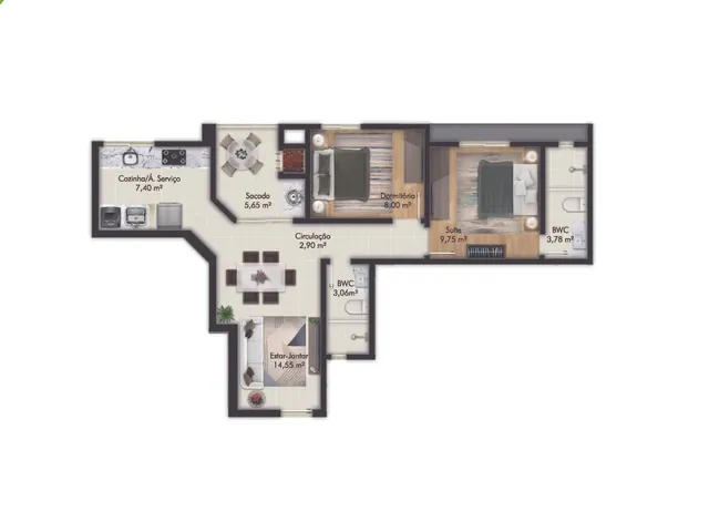Imagem 6: West Village Apartamento com 2 dormitórios