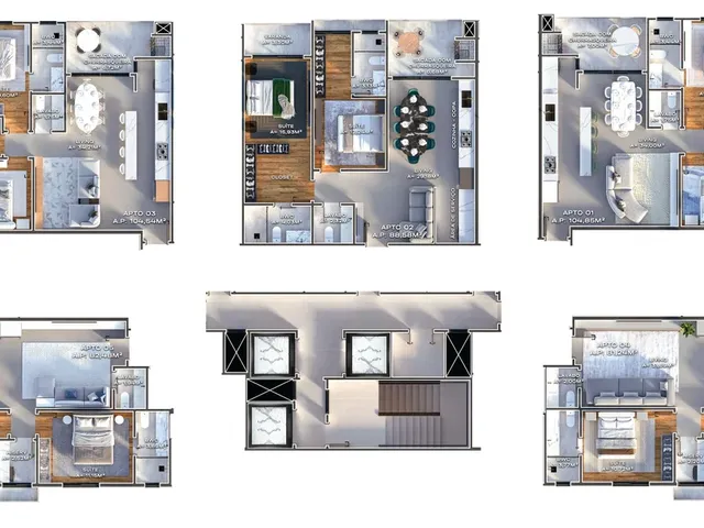 Imagem 3: One Bay Tower Apartamento com 2 dormitórios
