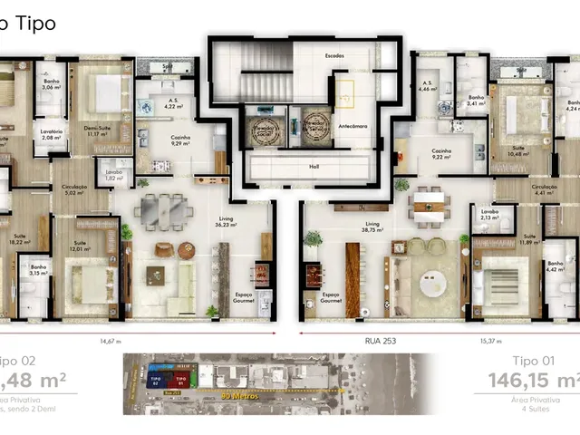 Imagem 3: Monte Carlo Apartamento com 5 dormitórios