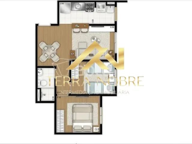 Imagem 5: Apartamento Flex II - 2 Dormitórios | 1 Vaga