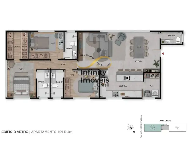 Imagem 3: VETRO SAO LUCAS LC COSTA - Apartamento à venda no bairro Serra - Belo Horizonte/MG