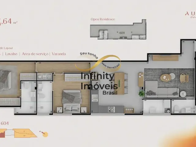 Imagem 10: Aura - Apartamento À Venda no Bairro Funcionários - Belo Horizonte/Mg