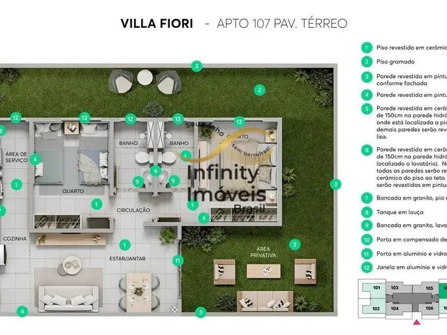 Imagem 12: Villa Fiori - Apartamento à venda no bairro Alípio de Melo - Belo Horizonte/MG