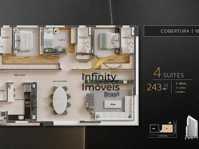 Imagem 3: PRIME SANTO ANTONIO TERRAZZAS - Apartamento à venda no bairro Santo Antônio - Belo