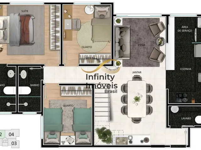 Imagem 13: CARBON SANT ANTONIO - VOLUME - Apartamento à venda no bairro Santo Antônio - Belo