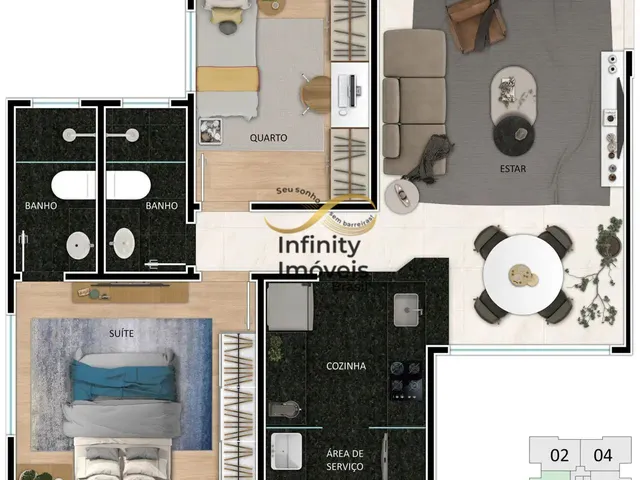 Imagem 11: CARBON SANT ANTONIO - VOLUME - Apartamento à venda no bairro Santo Antônio - Belo