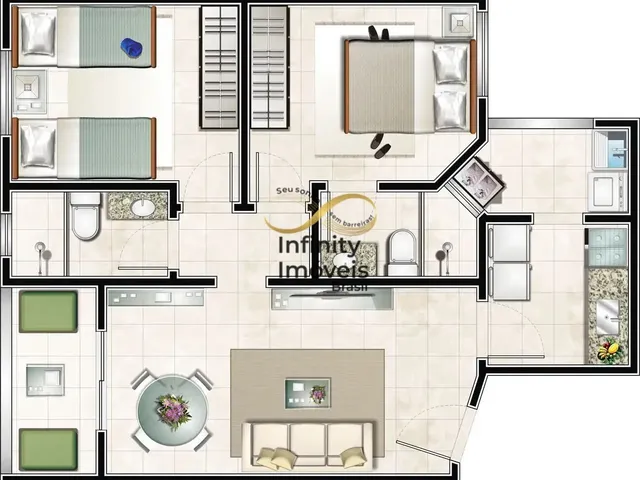 Imagem 10: Los Angeles - Apartamento À Venda no Bairro João Pinheiro - Belo Horizonte/Mg