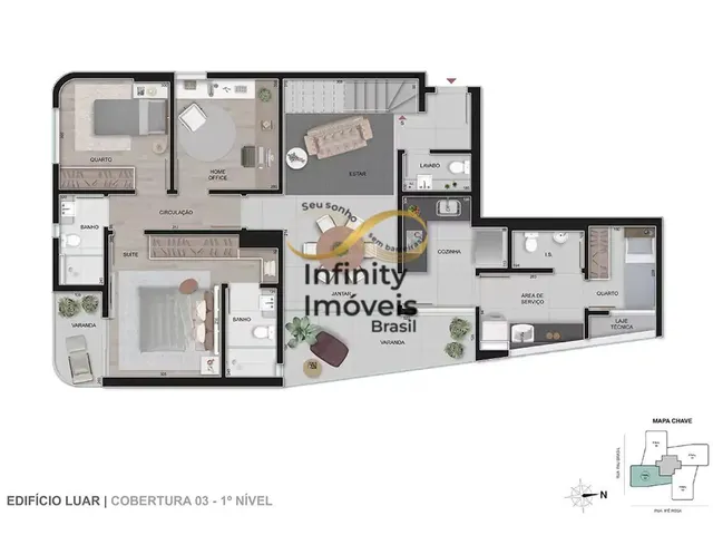 Imagem 5: Luar - Apartamento À Venda no Bairro Vale do Sereno - Nova Lima/Mg