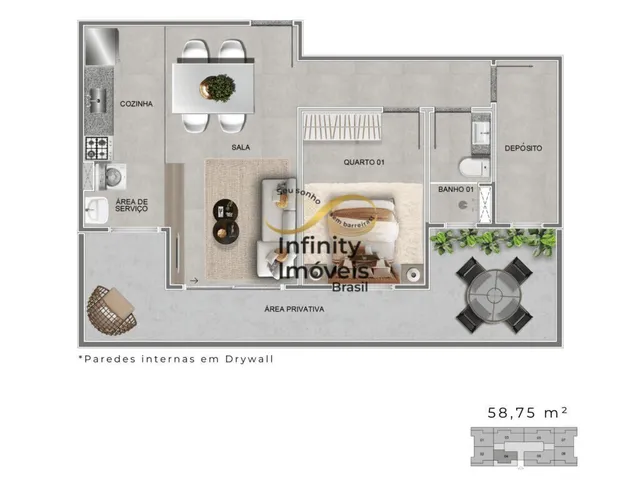 Imagem 11: Jardins Residence - Apartamento À Venda no Bairro São Joaquim - Contagem/Mg
