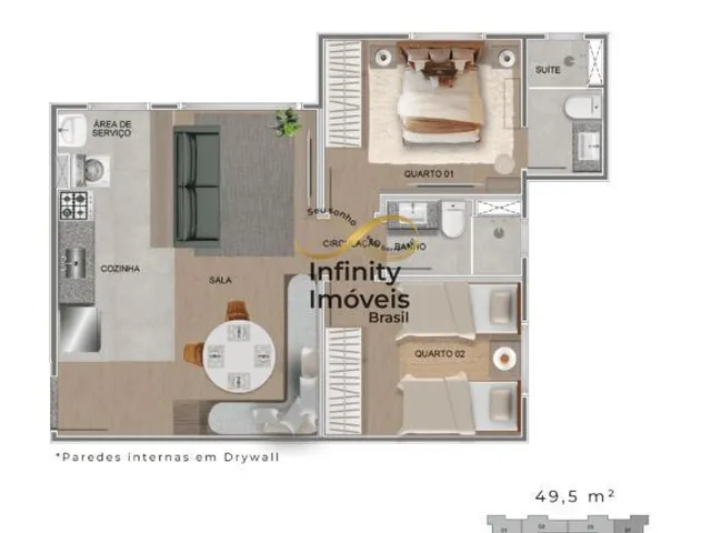Imagem 14: Jardins Residence - Apartamento À Venda no Bairro São Joaquim - Contagem/Mg