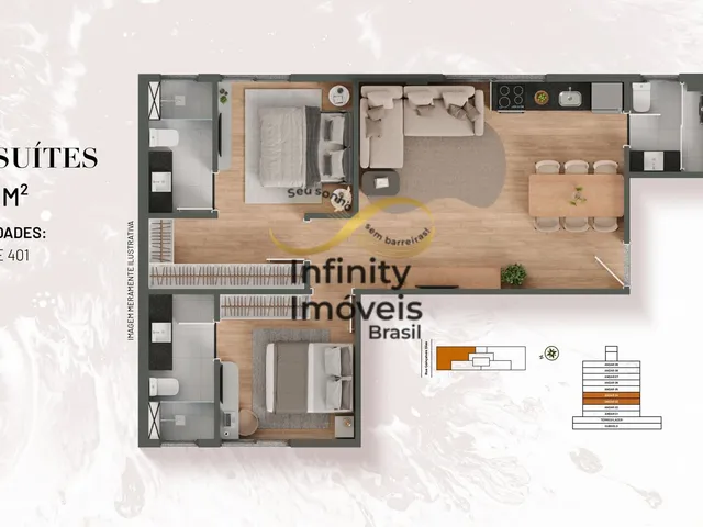 Imagem 7: BRISA DIAMOND SANTO AGOSTINHO - Apartamento à venda no bairro Santo Agostinho - Belo